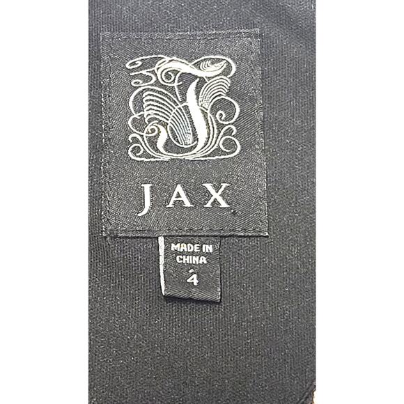 Jax Sheath Dress black ivory lace women's size 4 - Picture 4 of 7